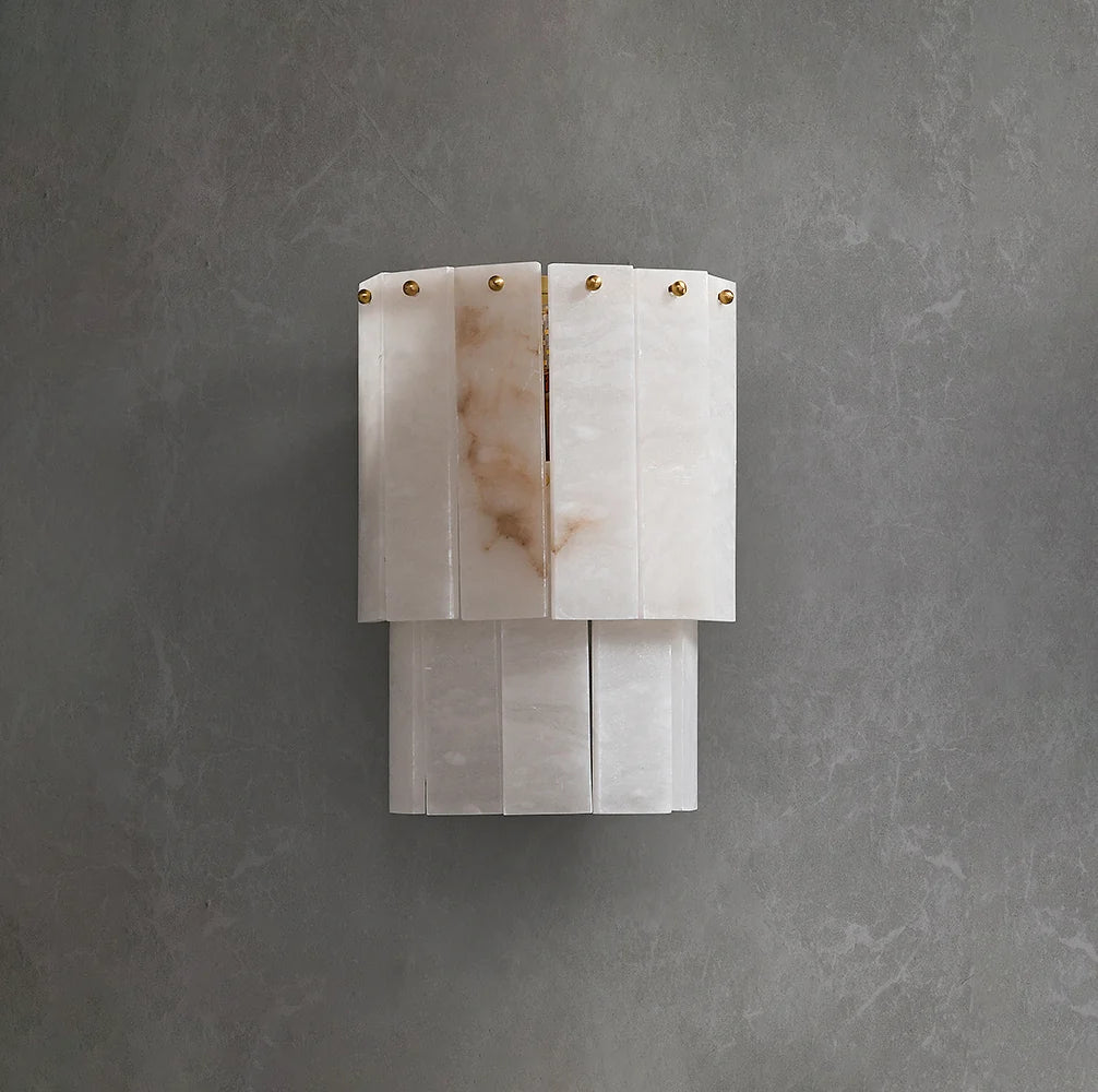 Alabaster 2 Layer Wall Lamp