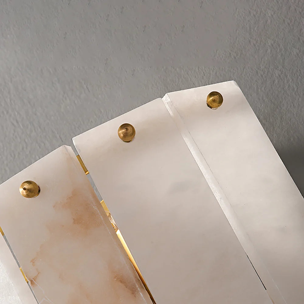 Alabaster 2 Layer Wall Lamp