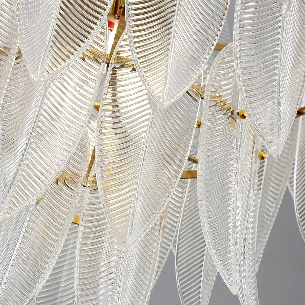 Marilyn Glass Feathers Chandelier