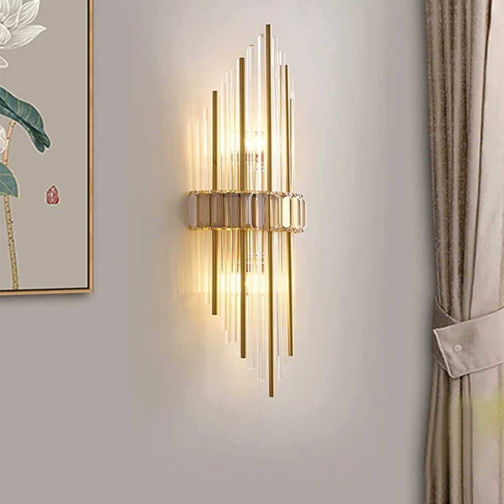 Crystal Rod Marsily Vertical Wall Lamp