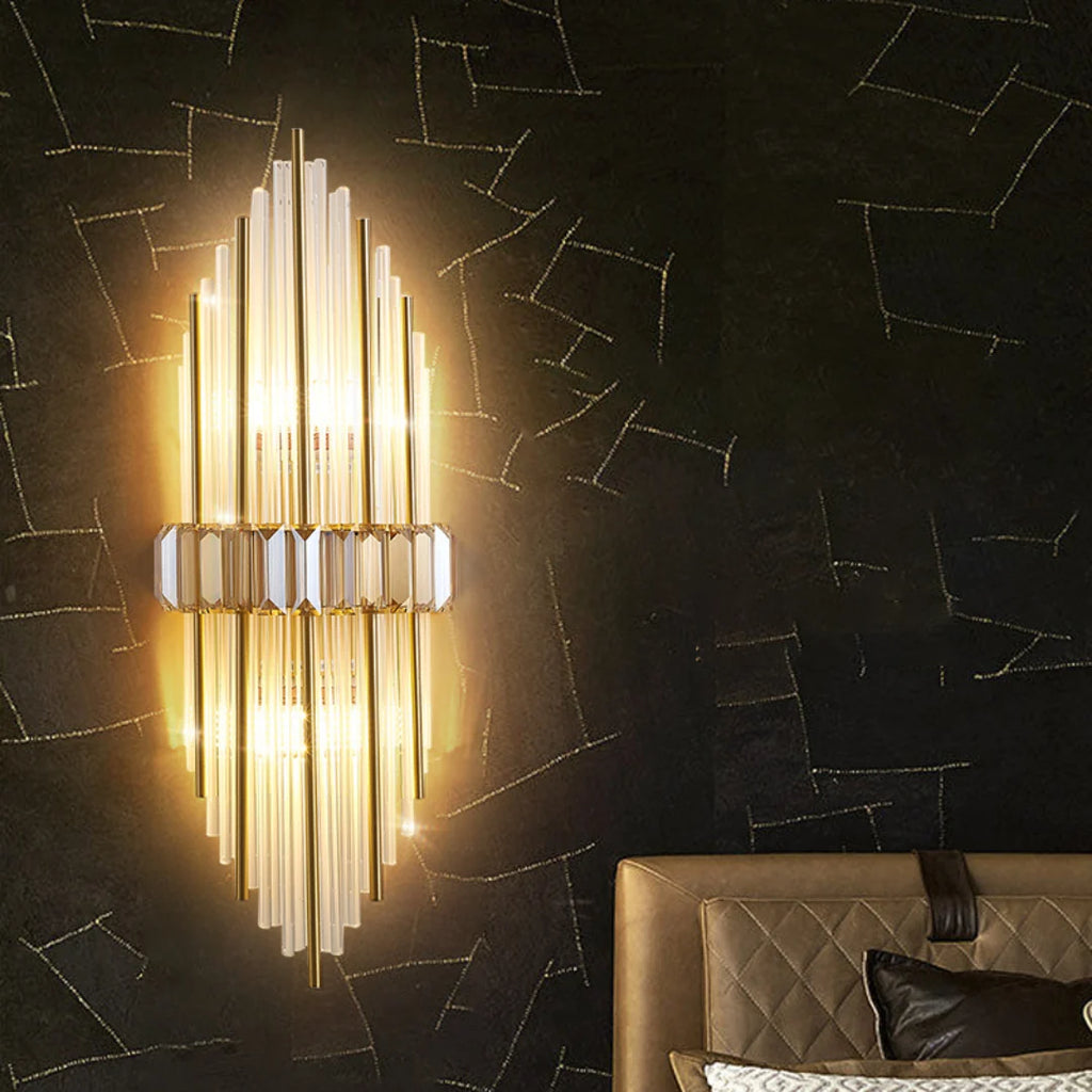 Crystal Rod Marsily Vertical Wall Lamp