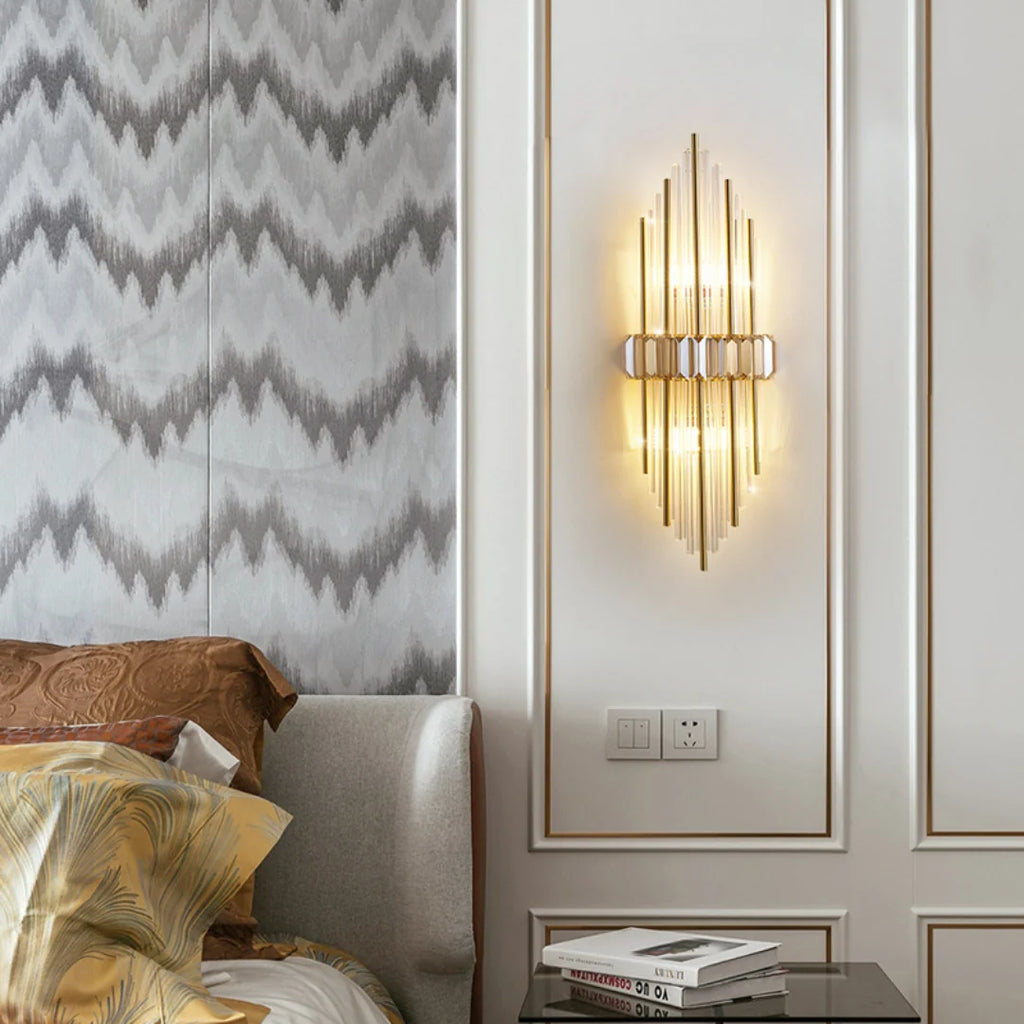 Crystal Rod Marsily Vertical Wall Lamp