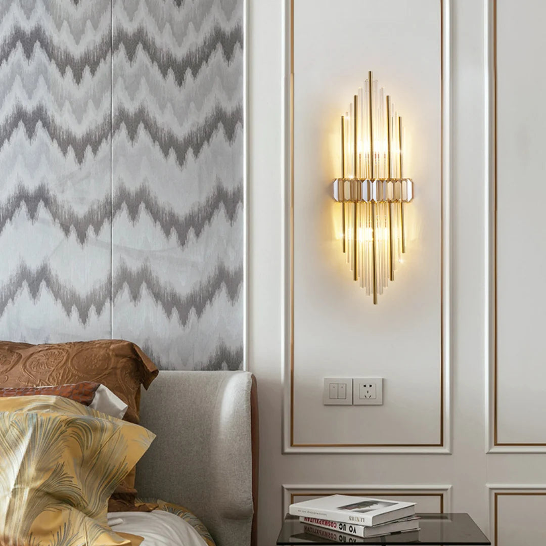 Crystal Rod Marsily Vertical Wall Lamp