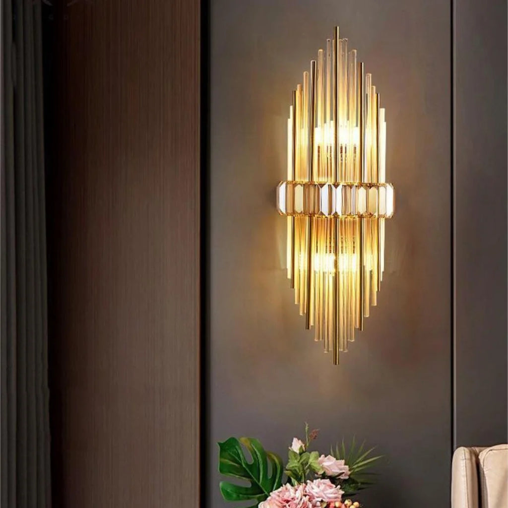 Crystal Rod Marsily Vertical Wall Lamp