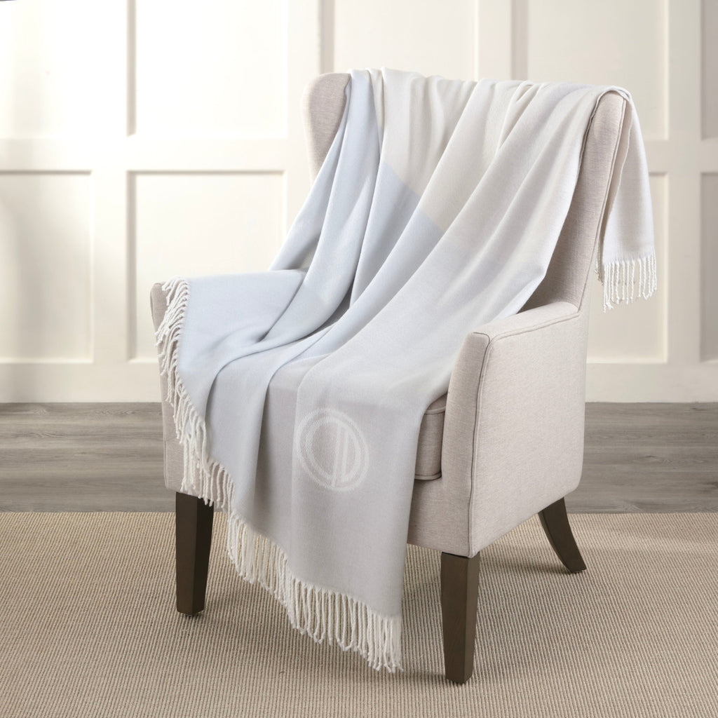 Simone Color-Block Jacquard Throw