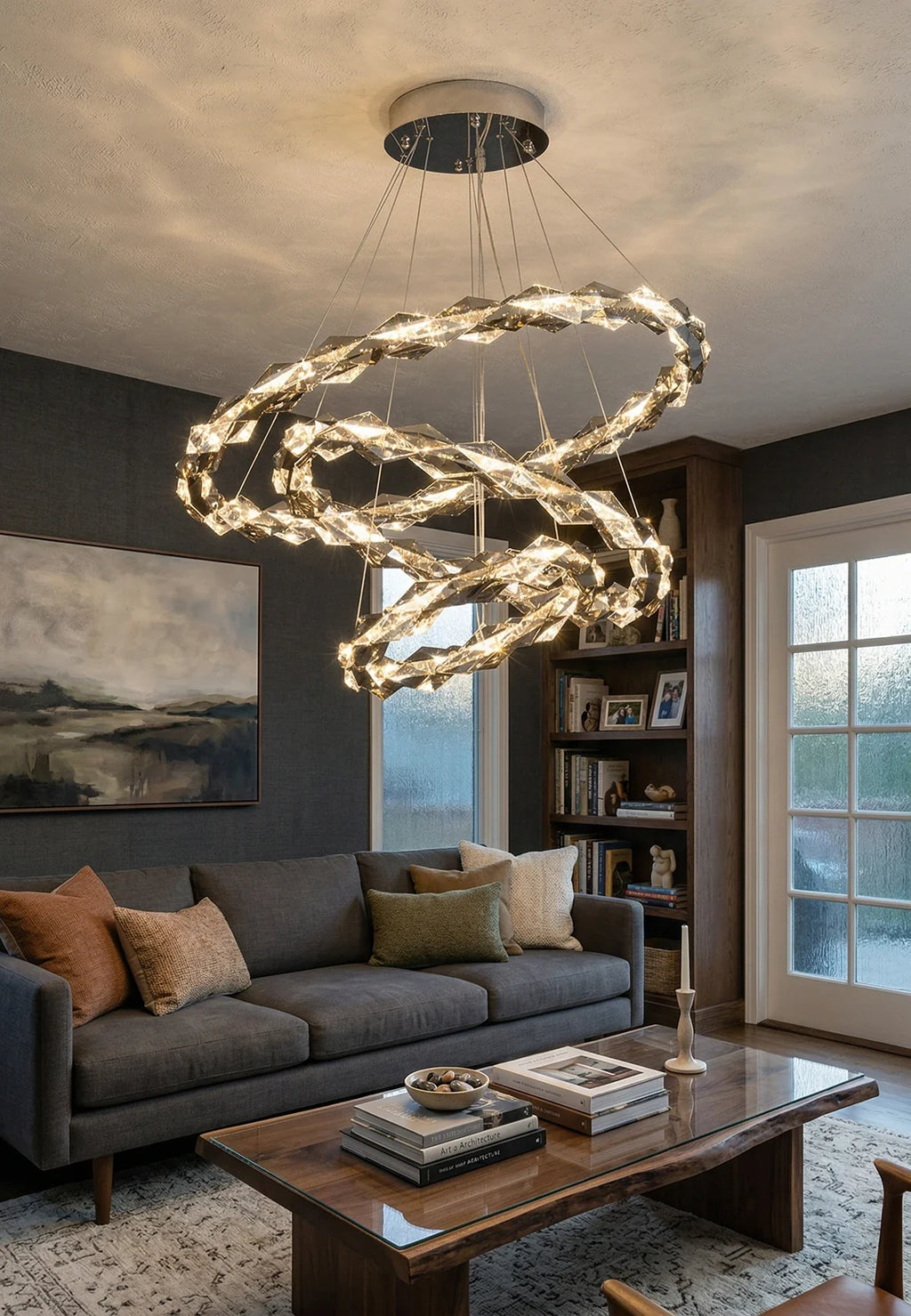 Merrill Round Crystal Chandelier