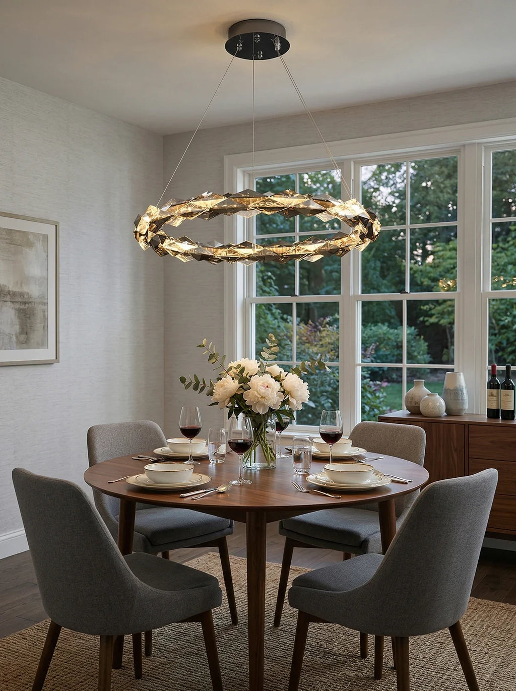 Merrill Round Crystal Chandelier