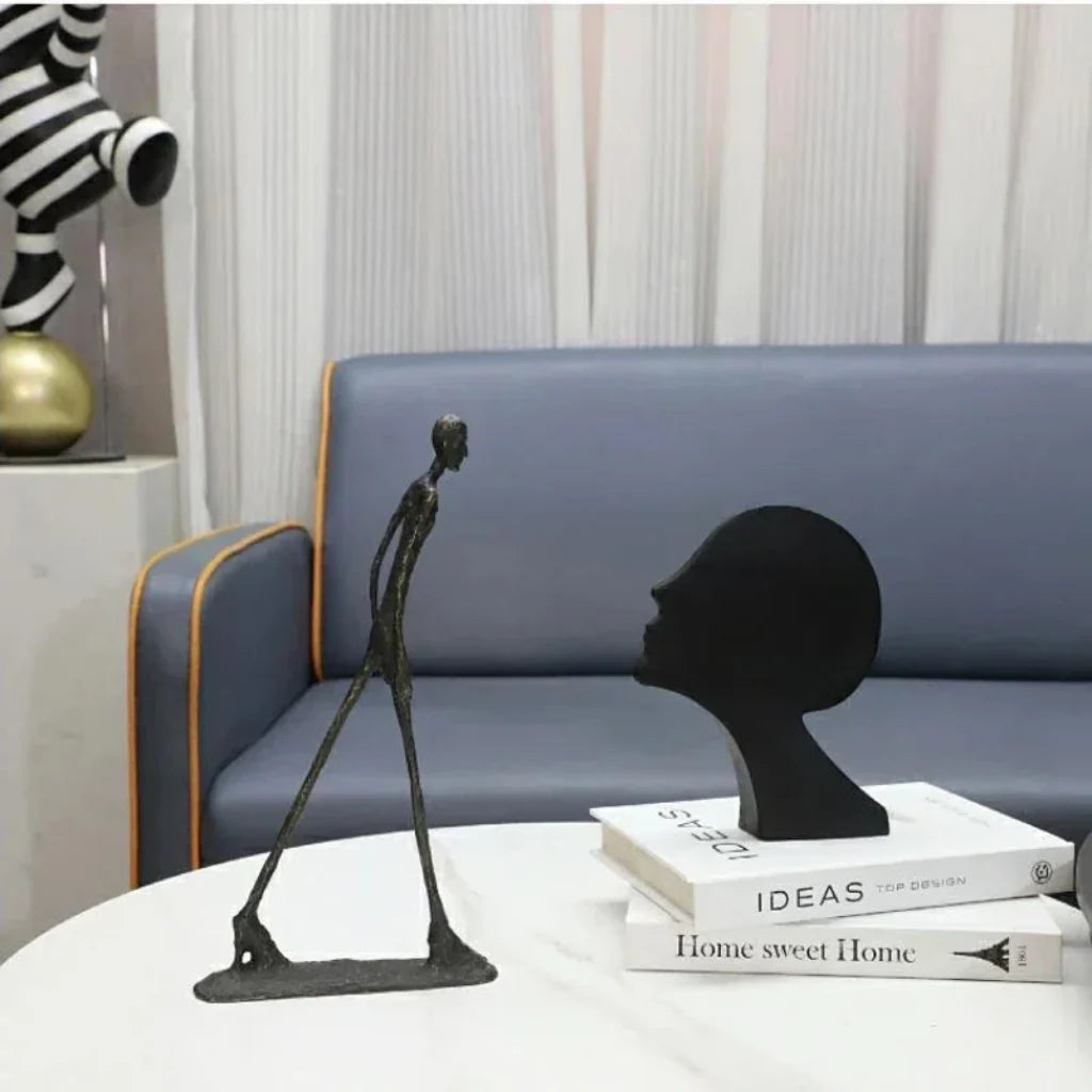 Metal Figure Sculpture Giacometti Style for Your Living Room