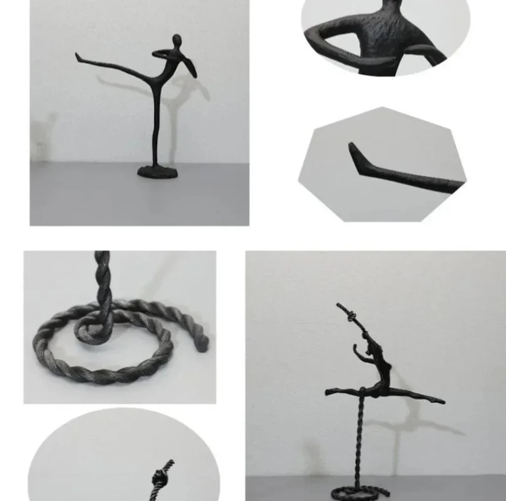 Metal Figure Sculpture Giacometti Style for Your Living Room