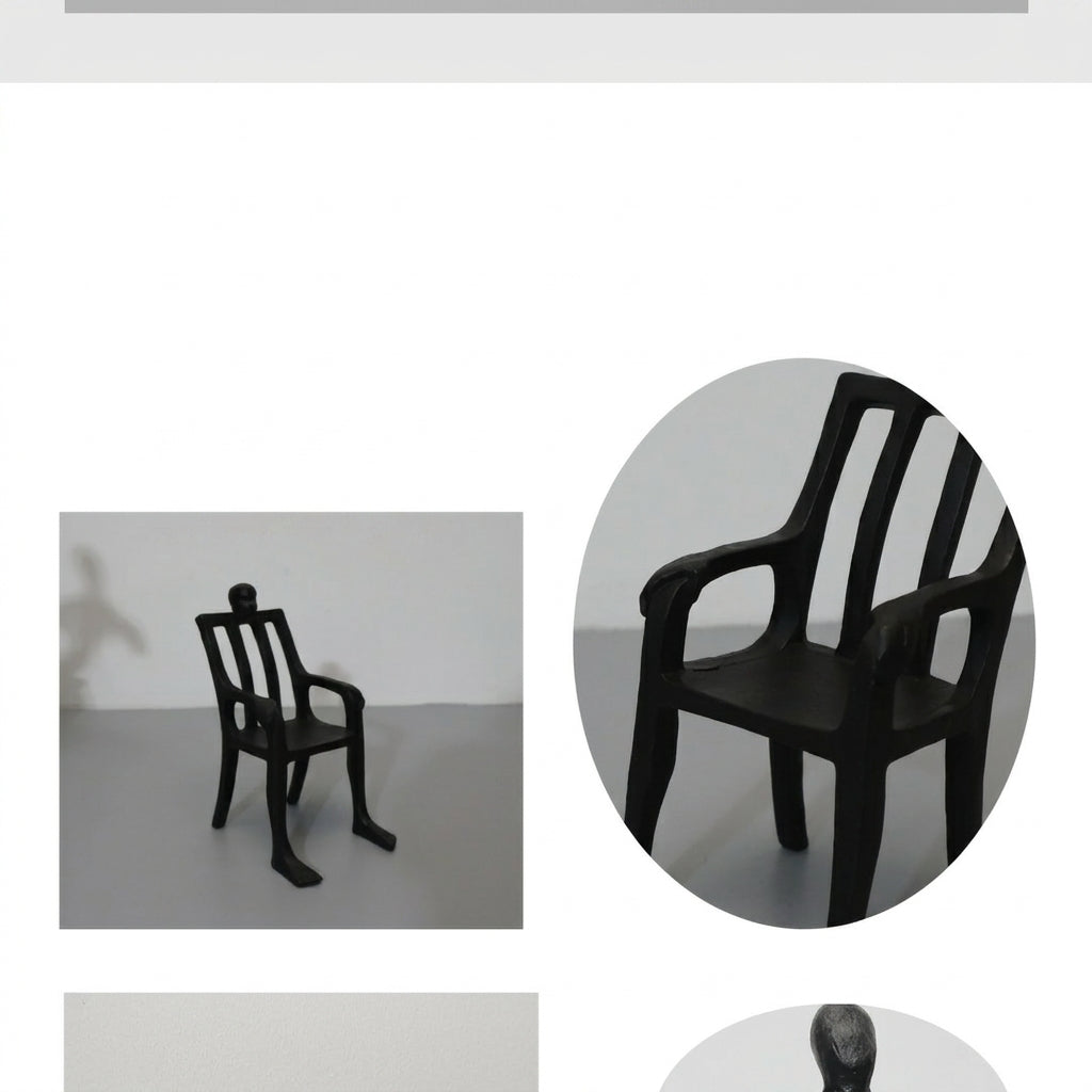 Metal Figure Sculpture Giacometti Style for Your Living Room