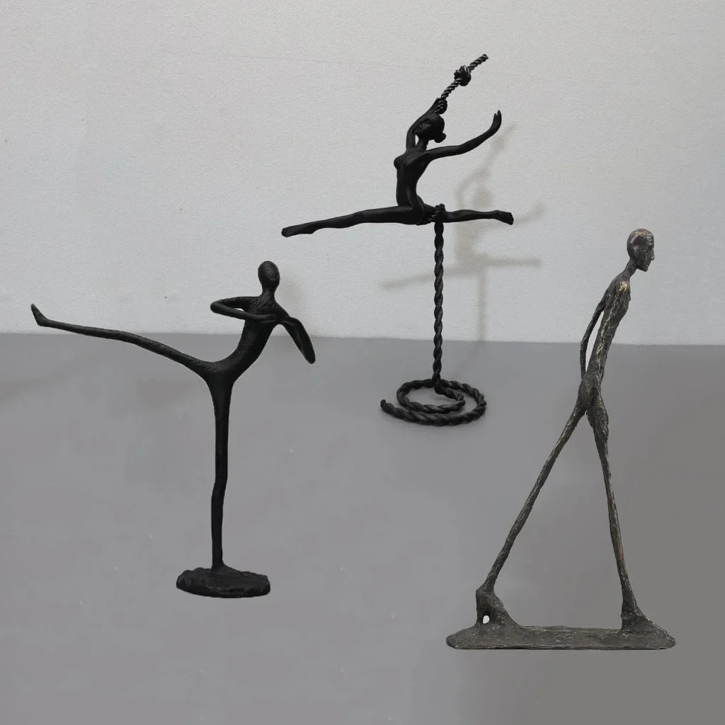 Metal Figure Sculpture Giacometti Style for Your Living Room