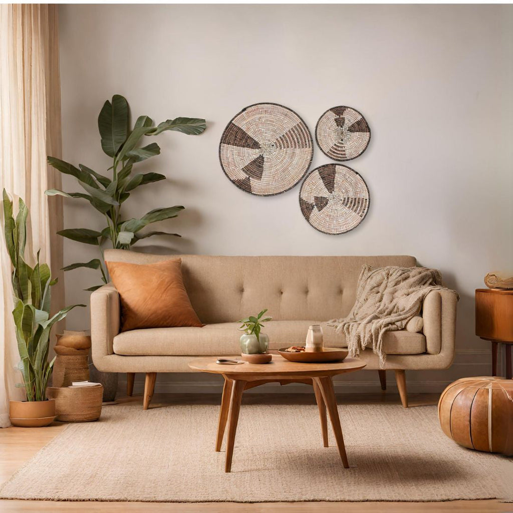 Triangles Wall Baskets Set of 3