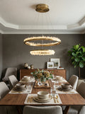Minimalistic Crystal LED Chandelier