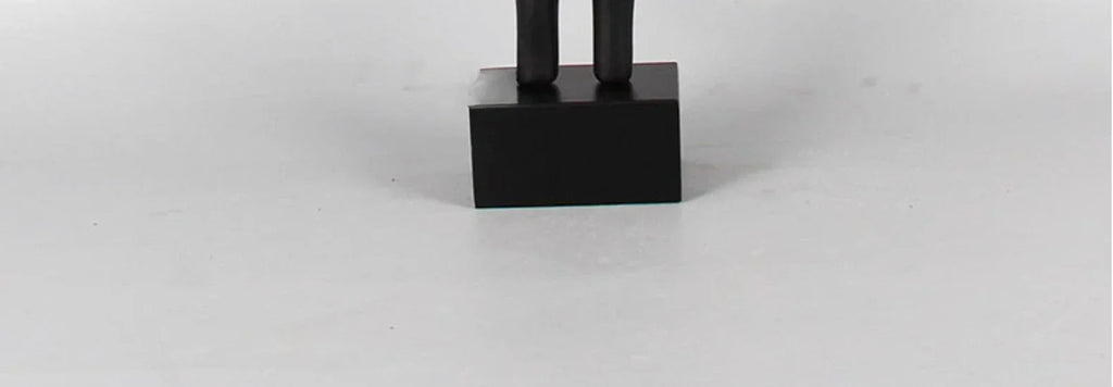 Modern Abstract Black Sculpture Statue for Contemporary Home Decor
