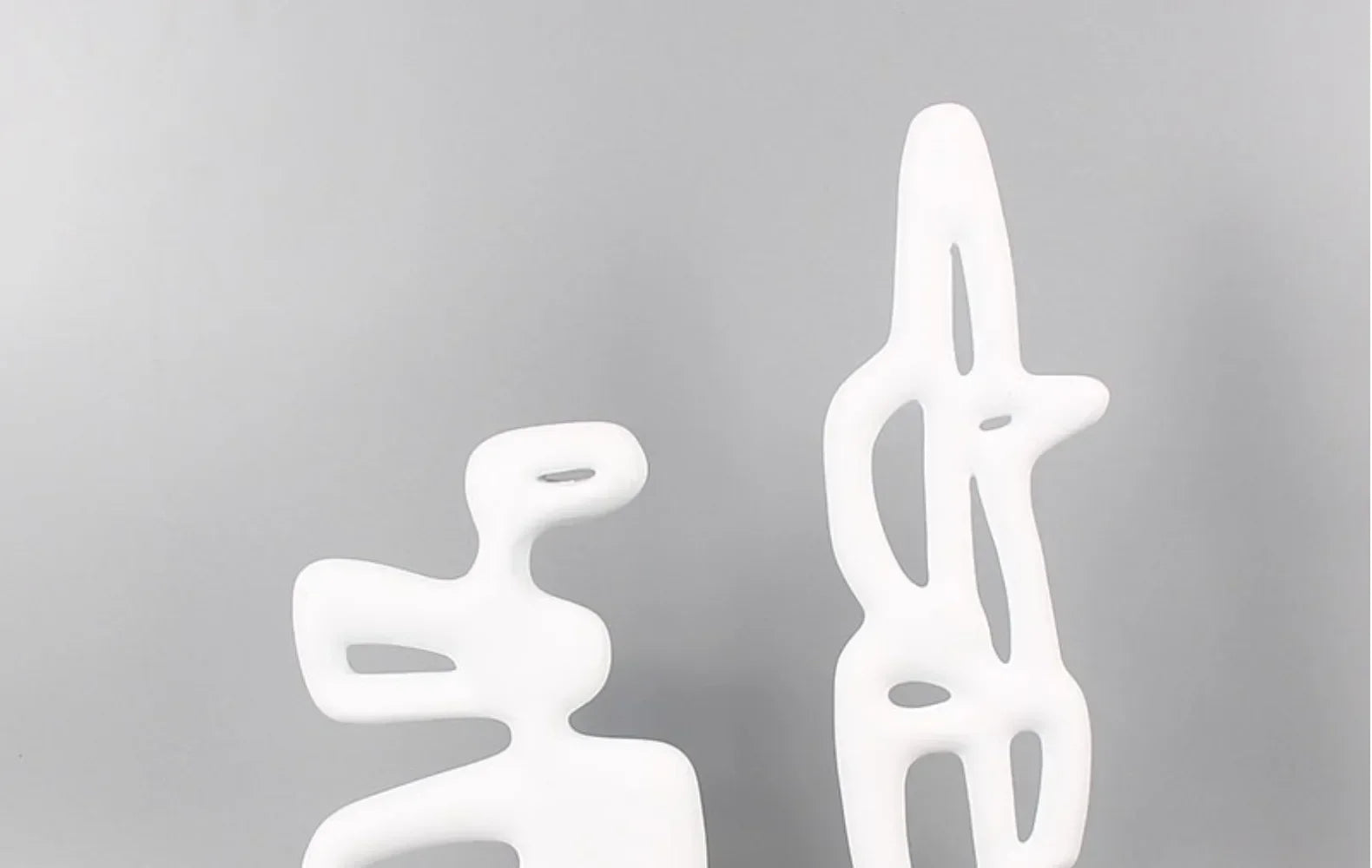 Modern Abstract Black Sculpture Statue for Contemporary Home Decor