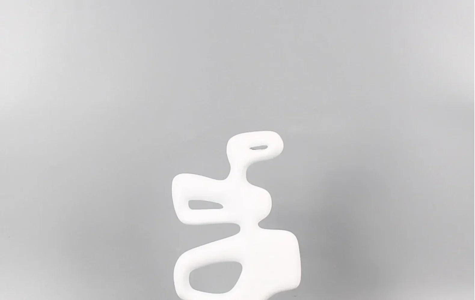 Modern Abstract Black Sculpture Statue for Contemporary Home Decor