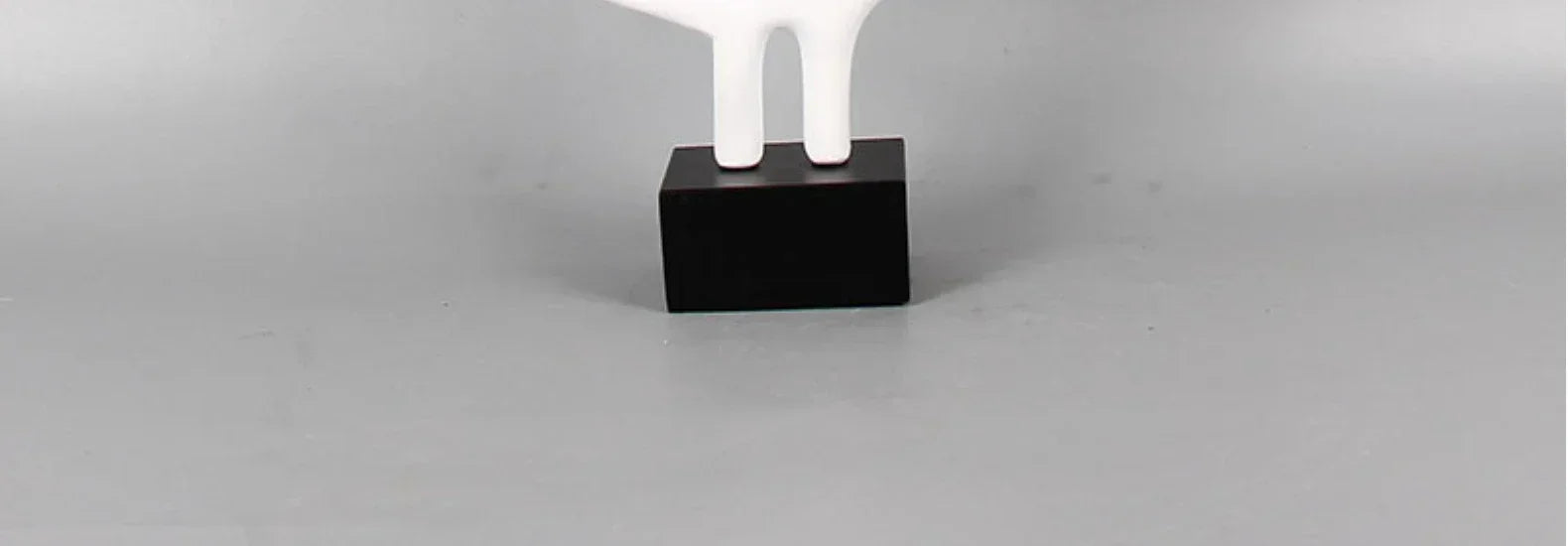 Modern Abstract Black Sculpture Statue for Contemporary Home Decor