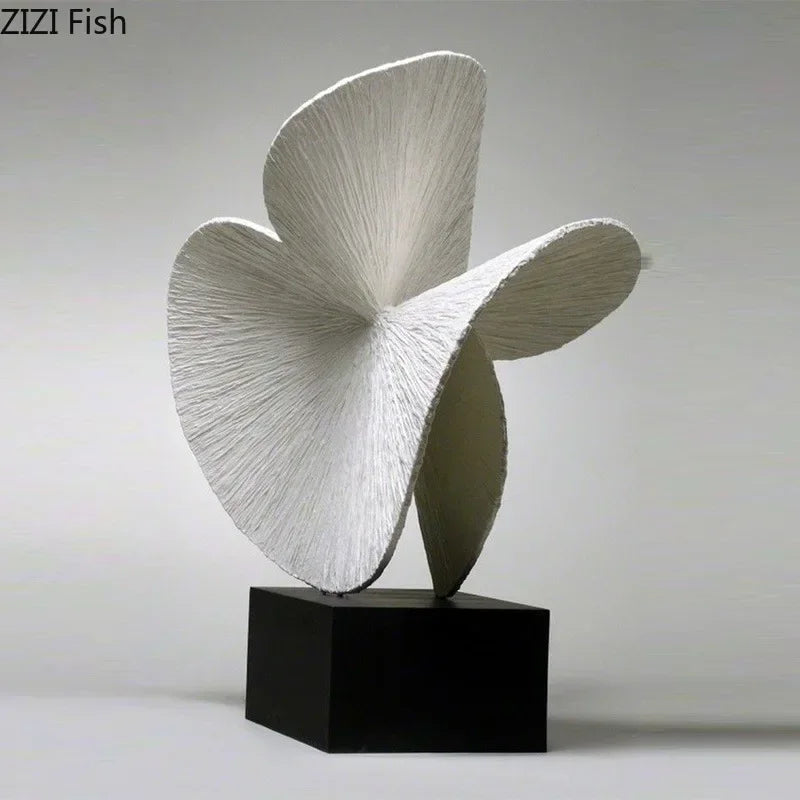 Modern Abstract Spiral Sculpture for Contemporary Table Decor