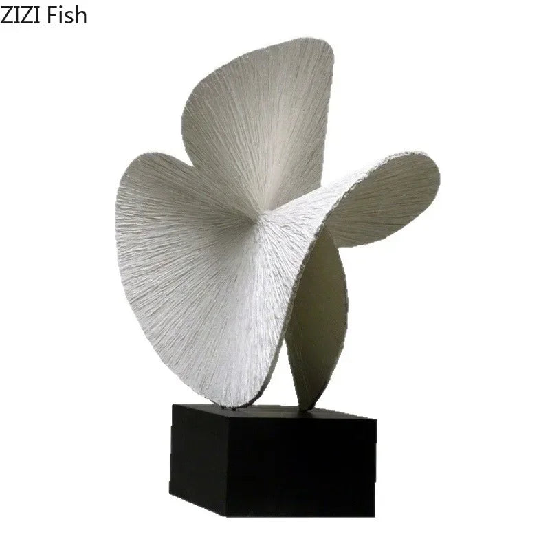 Modern Abstract Spiral Sculpture for Contemporary Table Decor