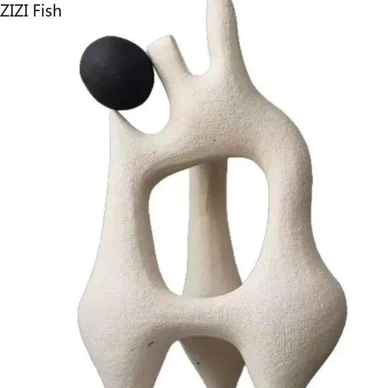 Modern Abstract Spiral Sculpture for Contemporary Table Decor