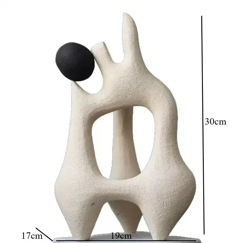 Modern Abstract Spiral Sculpture for Contemporary Table Decor