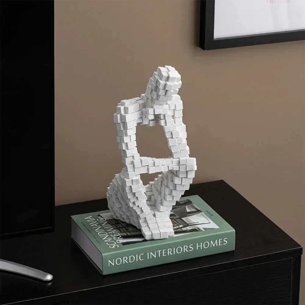 Modern Abstract Thinker Figurine Sculpture