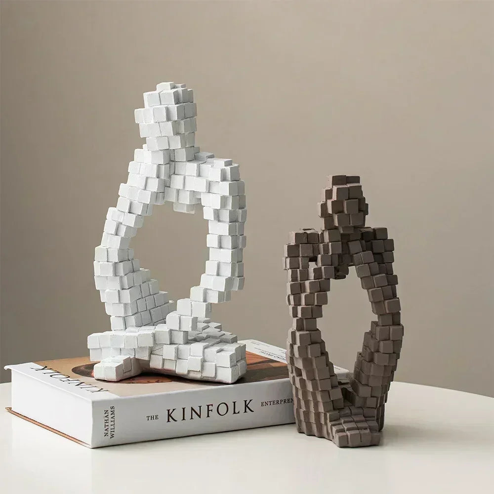 Modern Abstract Thinker Figurine Sculpture