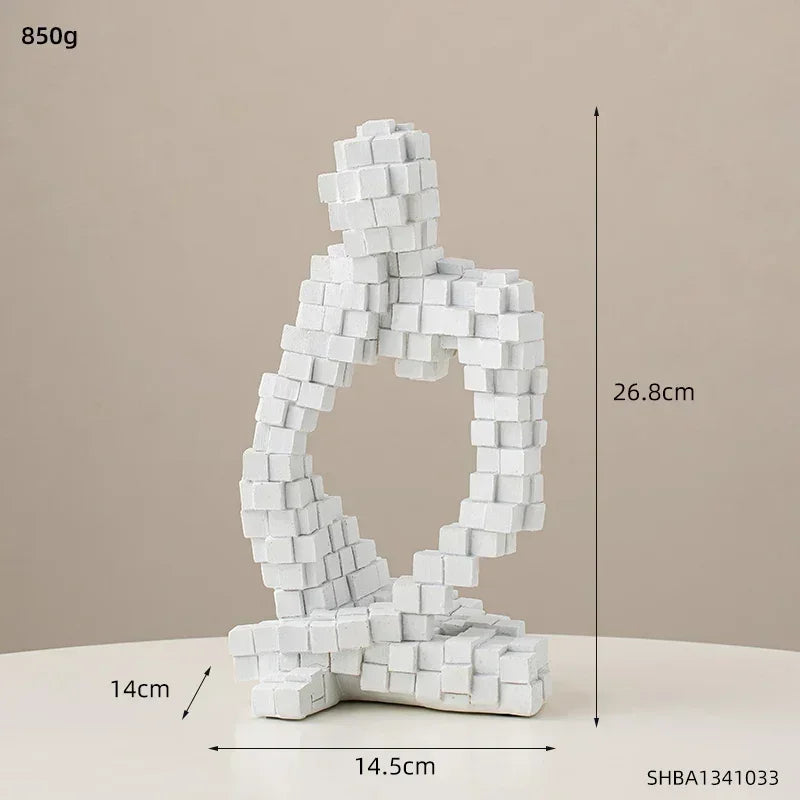 Modern Abstract Thinker Figurine Sculpture