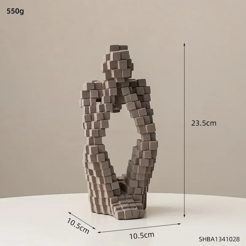 Modern Abstract Thinker Figurine Sculpture