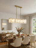Modern Alabaster Venus Linear Chandelier