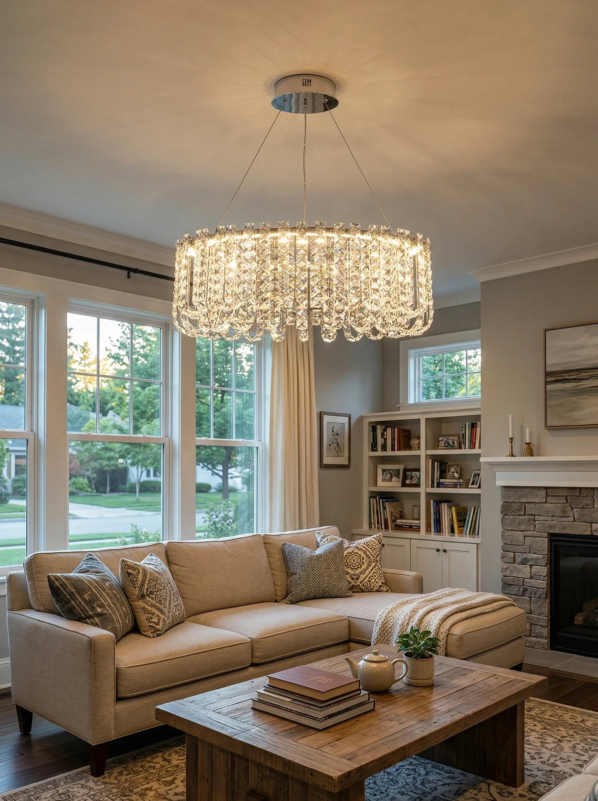 Luxurious Liora Crystal Tassel Chandelier