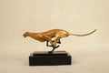 Modern Running Leopard Decorative Sculpture for Living Room Tabletop Decor