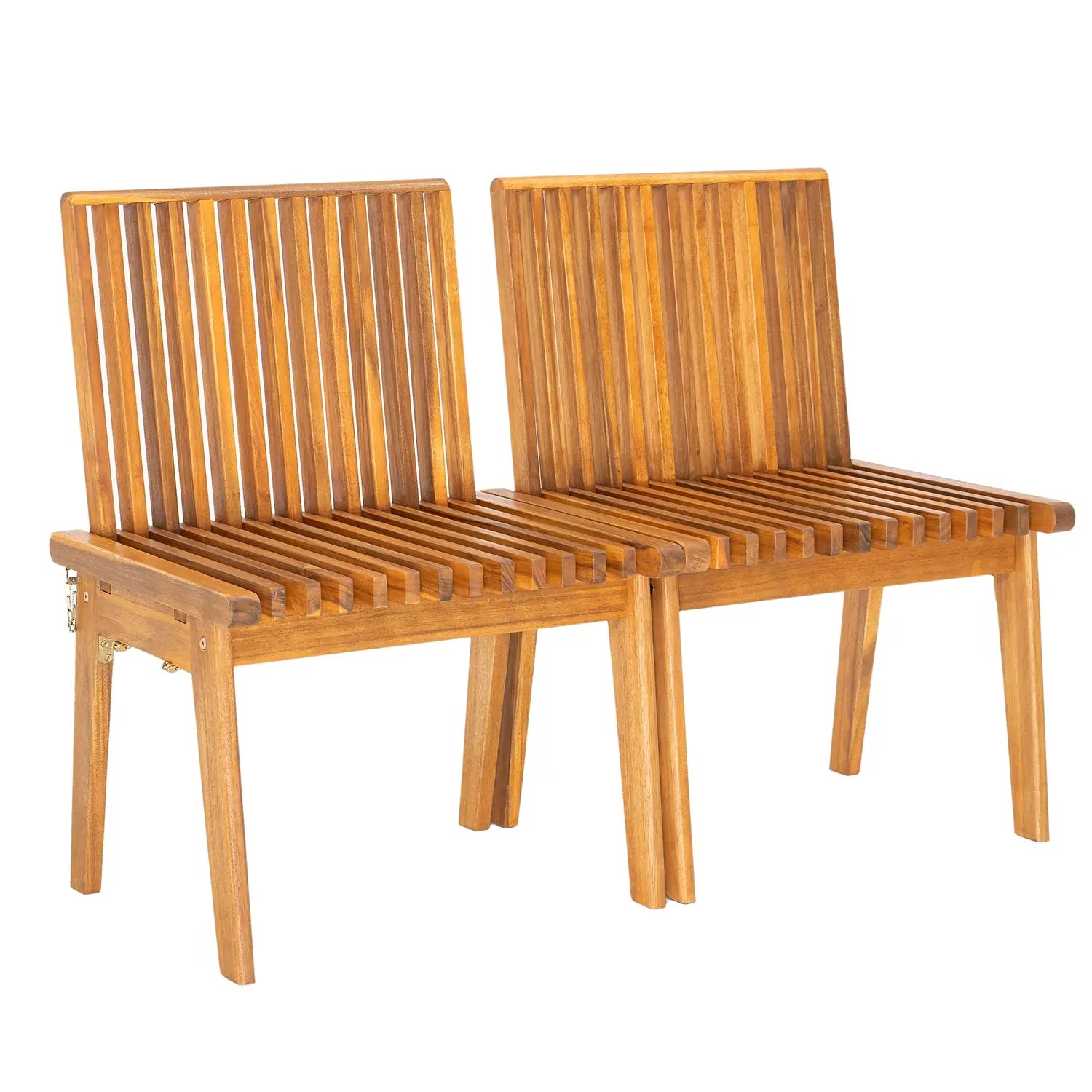 Modular Folding Wooden Bench – 2 Pc.