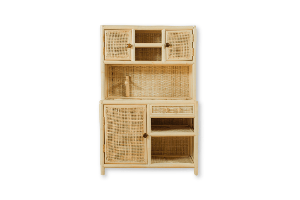 Rattan Montessori Play Kitchen
