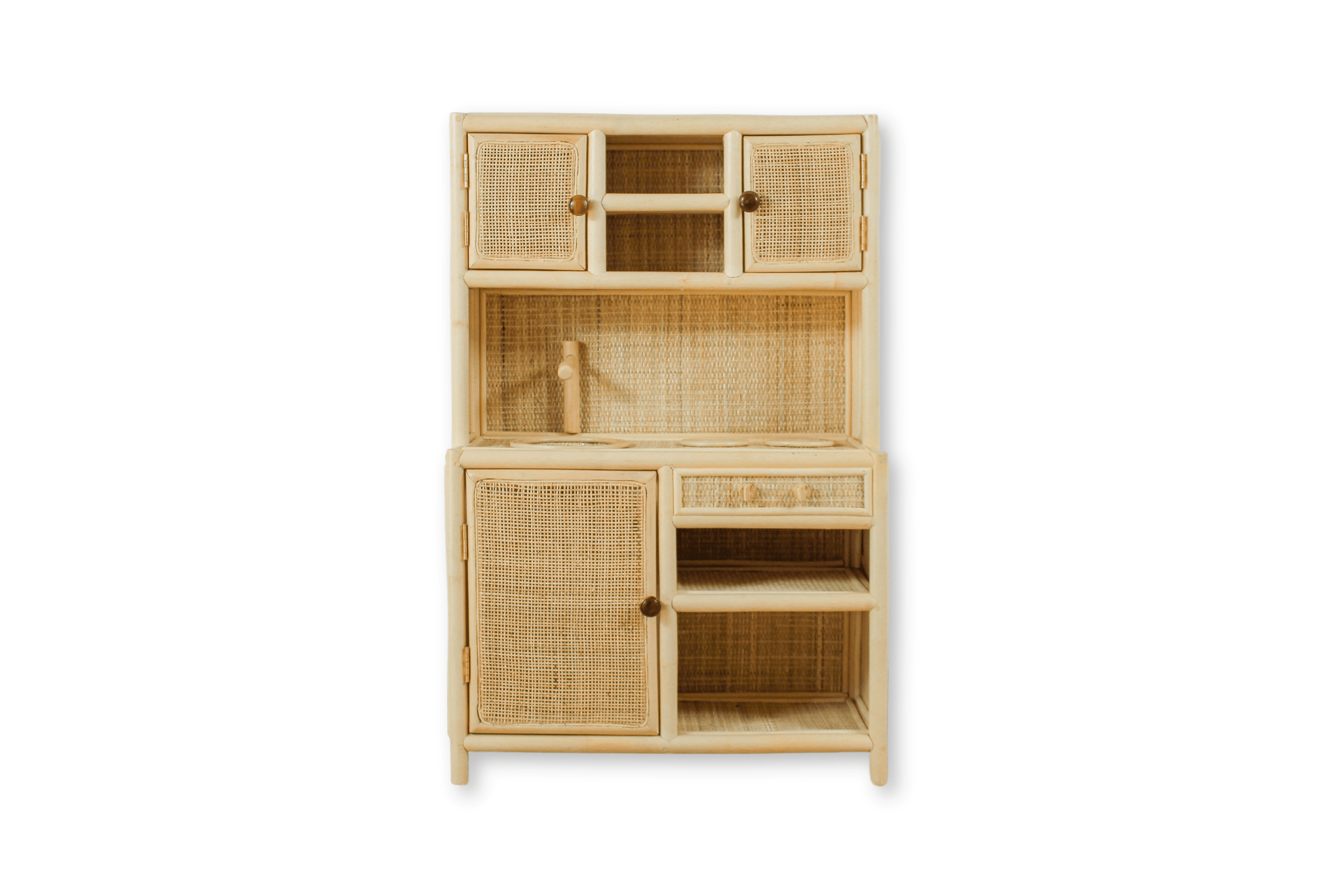 Rattan Montessori Play Kitchen