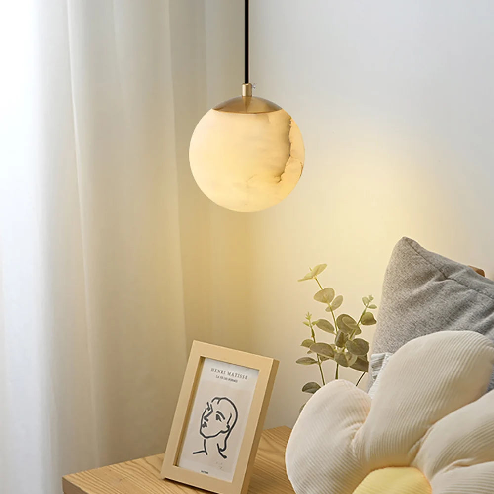 Moon Alabaster Pendant Light