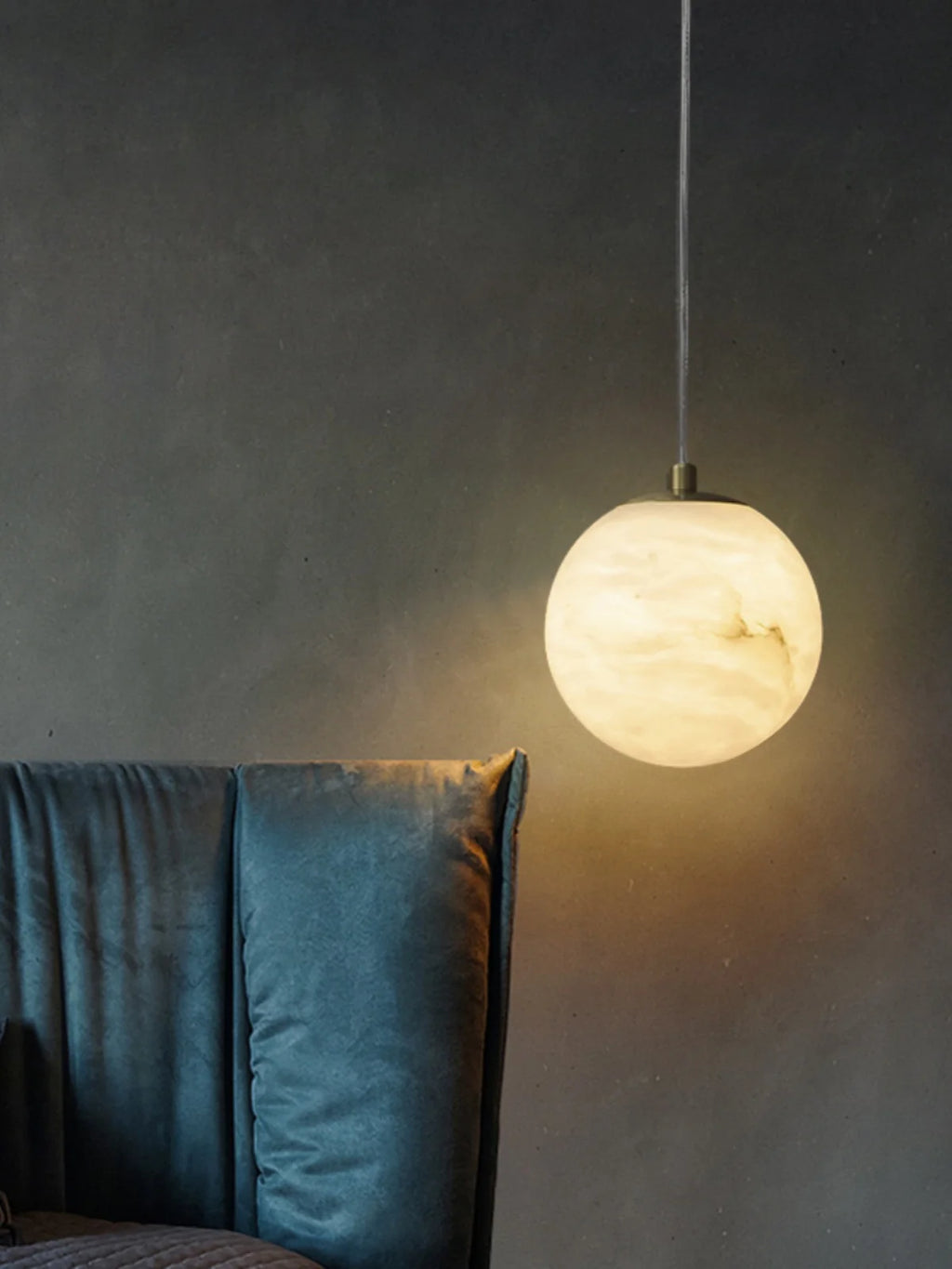 Moon Alabaster Pendant Light