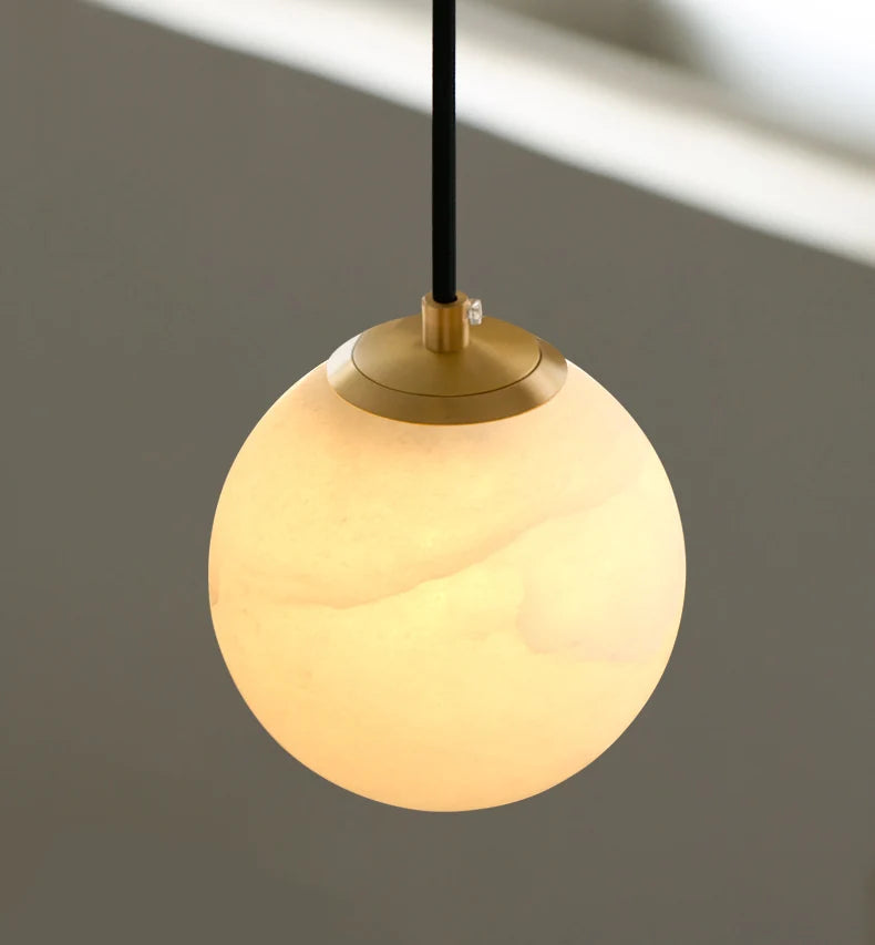 Moon Alabaster Pendant Light