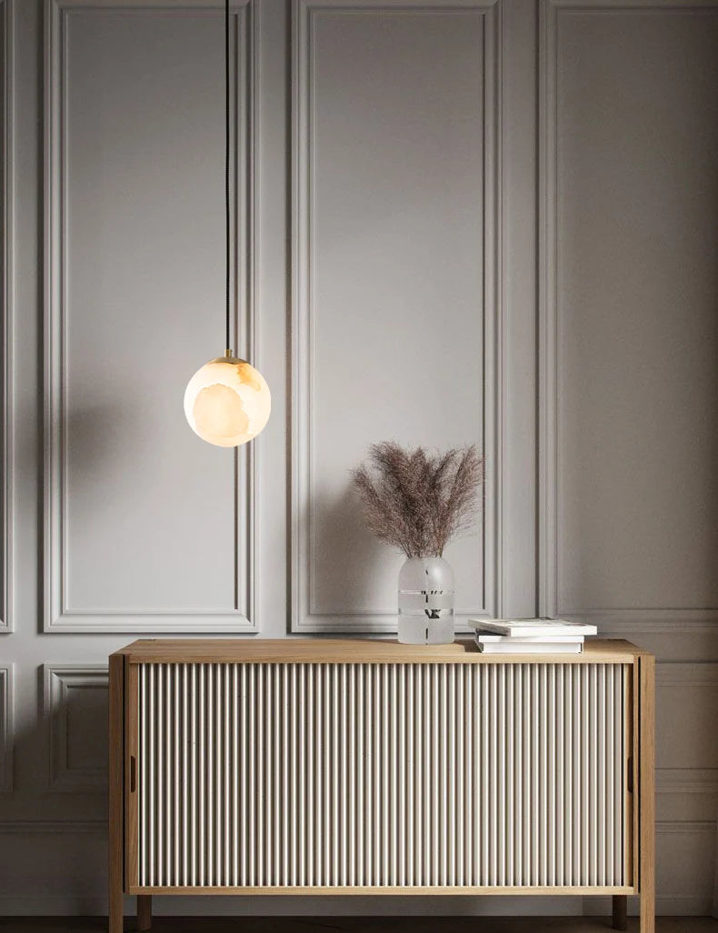 Moon Alabaster Pendant Light