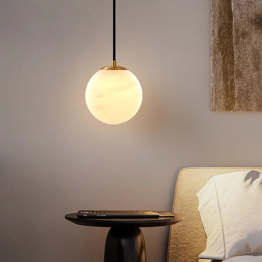 Moon Alabaster Pendant Light