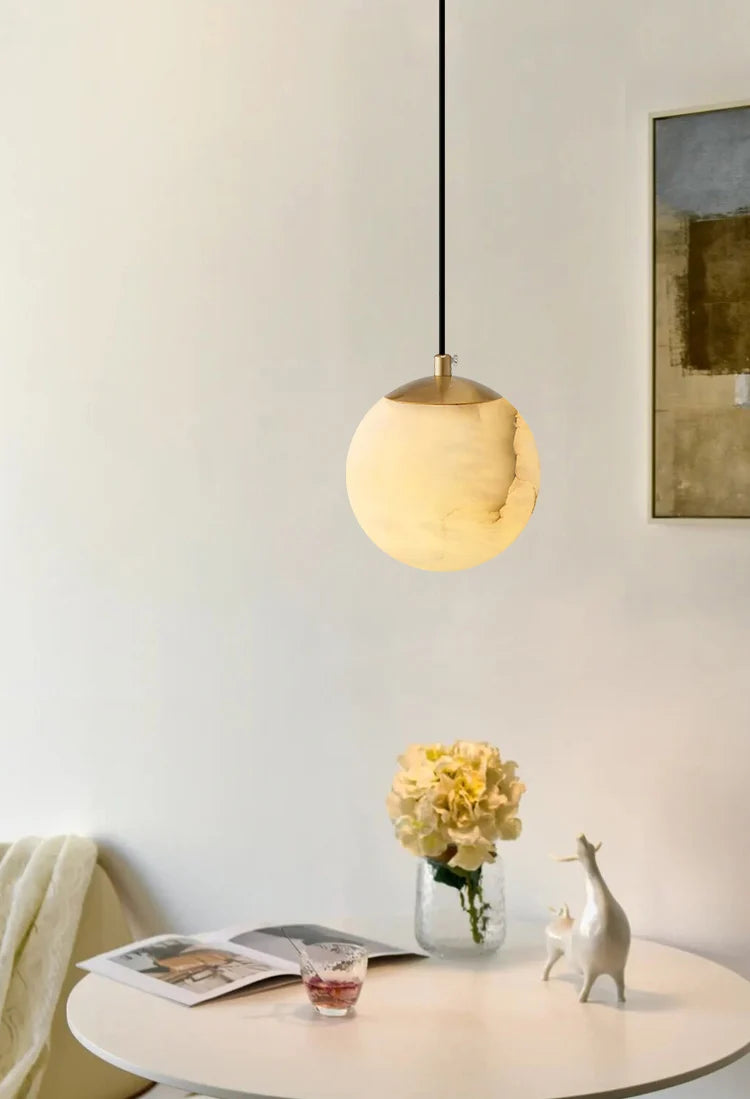 Moon Alabaster Pendant Light