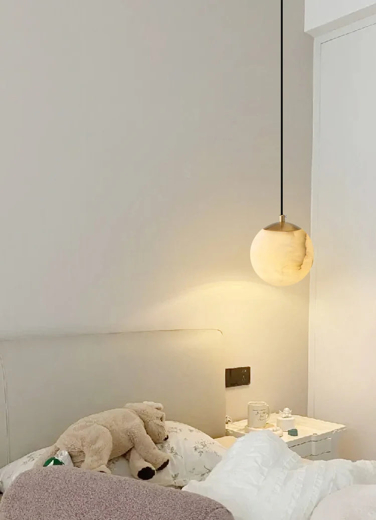Moon Alabaster Pendant Light
