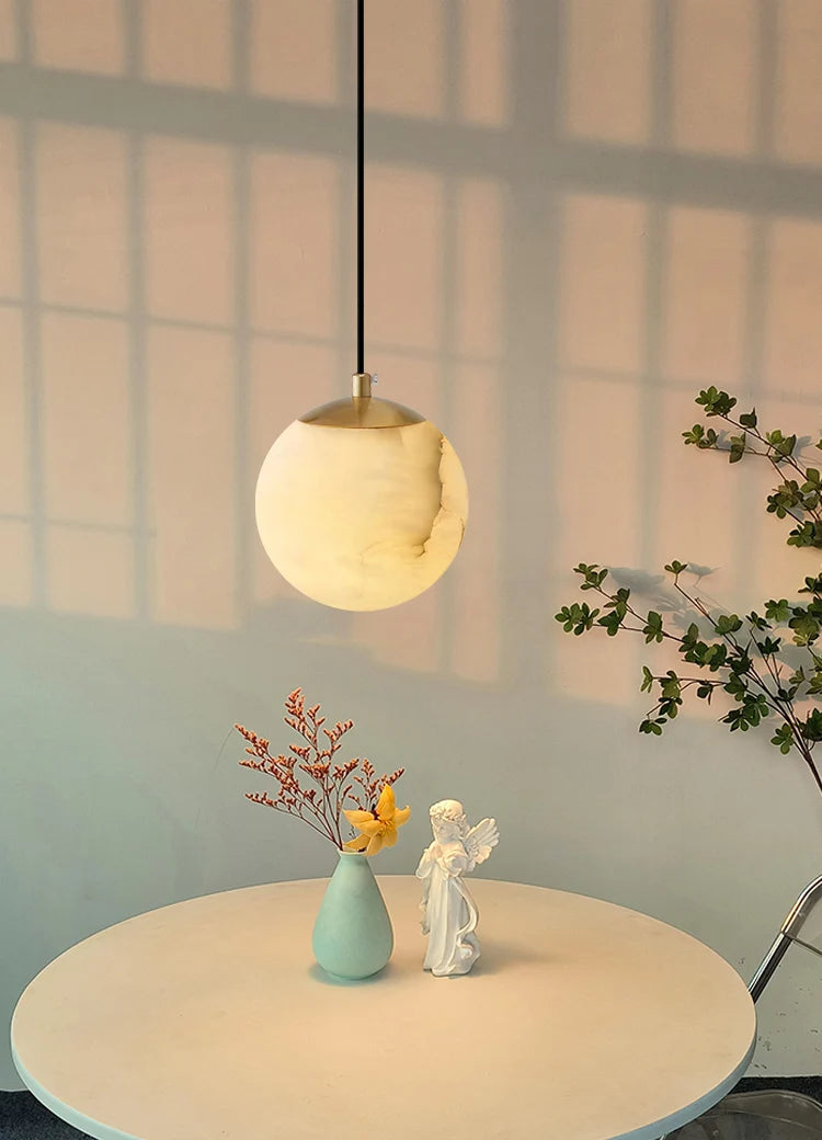 Moon Alabaster Pendant Light