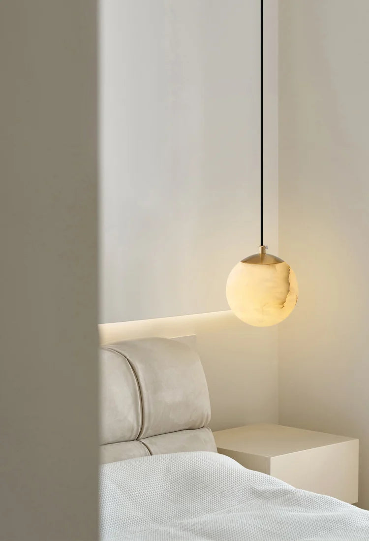 Moon Alabaster Pendant Light