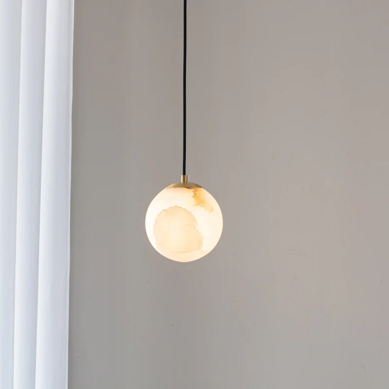 Moon Alabaster Pendant Light