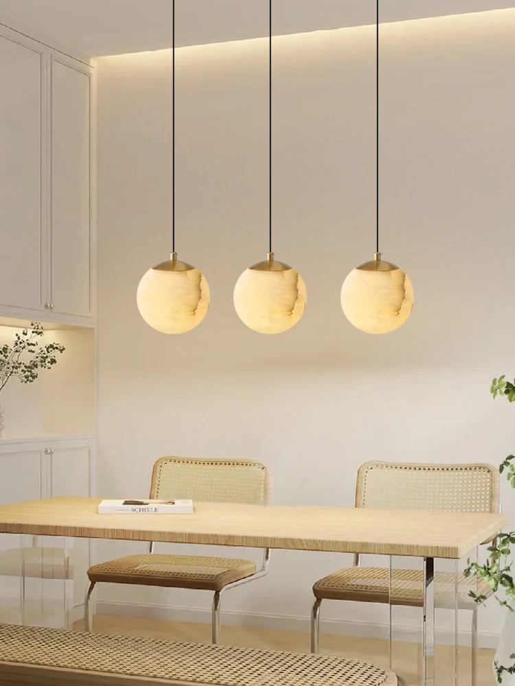 Moon Alabaster Pendant Light