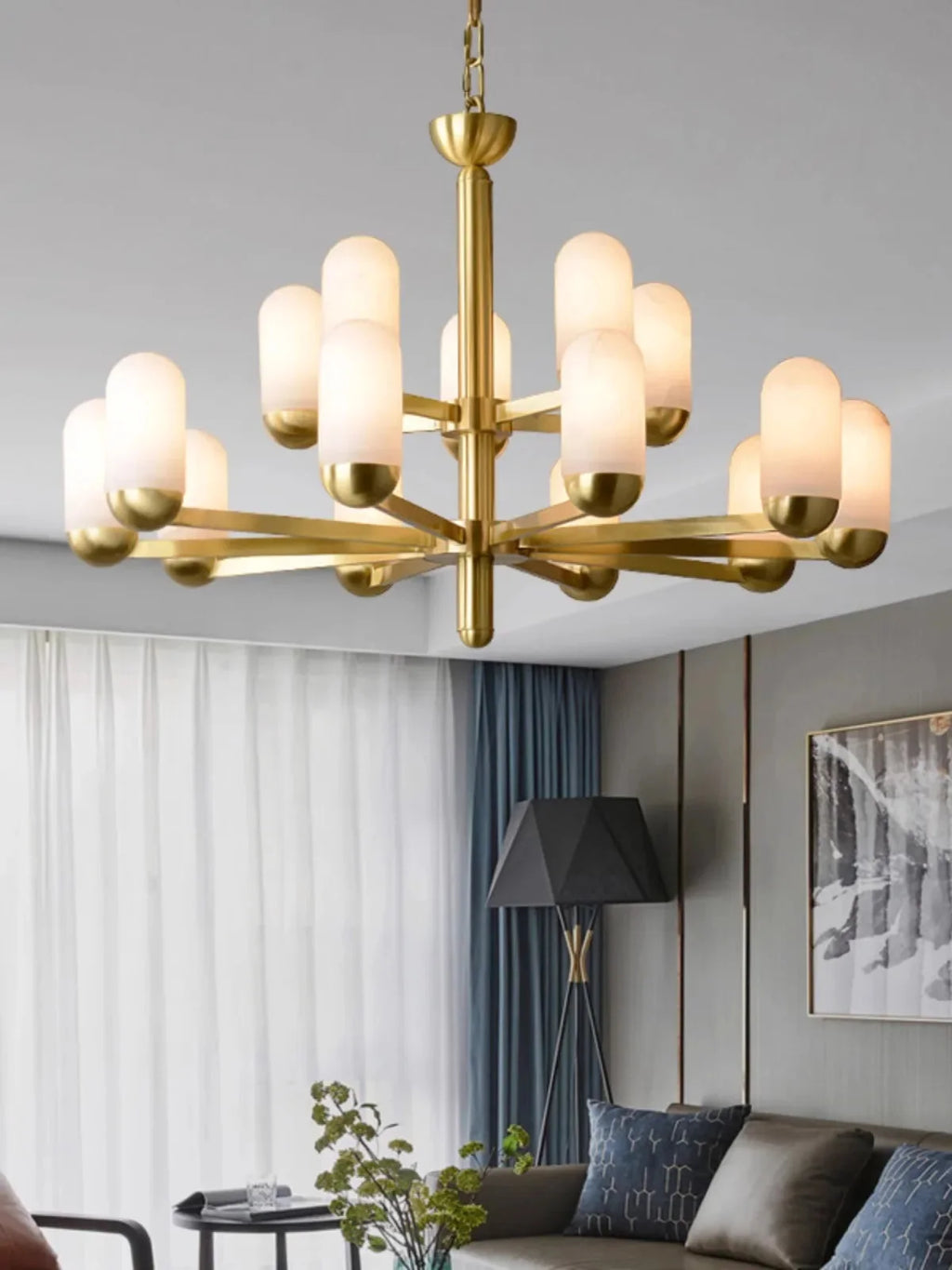 Moonshade Marble Chandelier