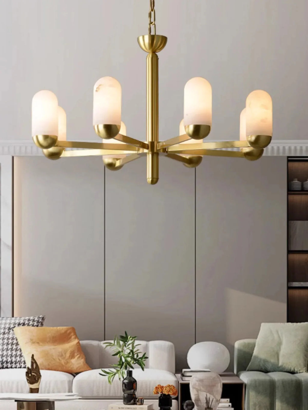 Moonshade Marble Chandelier