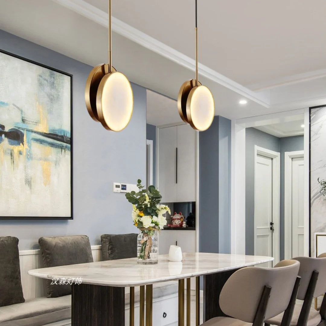 Moonshade Alabaster Pendant Light