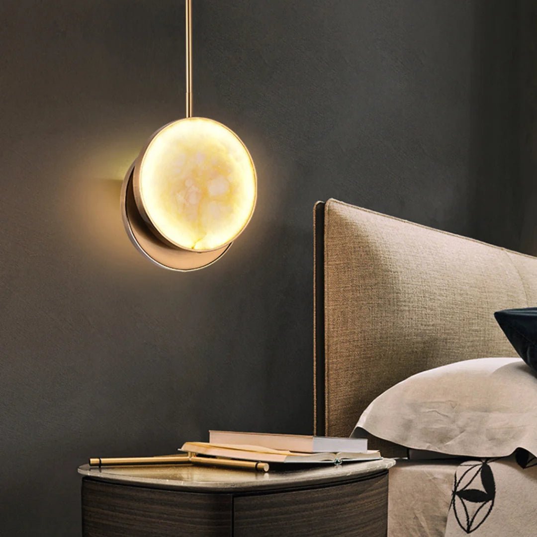 Moonshade Alabaster Pendant Light